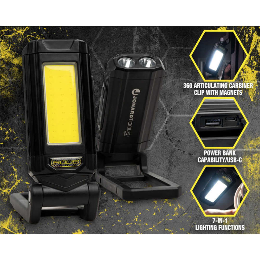 Jonard Tools Solis Rechargable 360 Pivoting Worklight from Columbia Safety